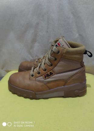 Кожаные ботинки fila