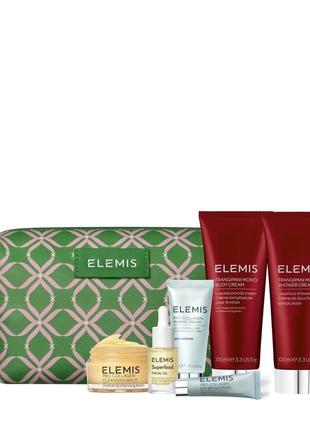 Набір бестселерів elemis для обличчя та тіла в люкс косметичці