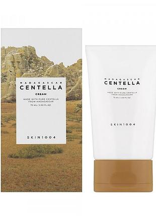 Крем для обличчя з екстрактом центелли skin1004 madagascar centella cream 75ml