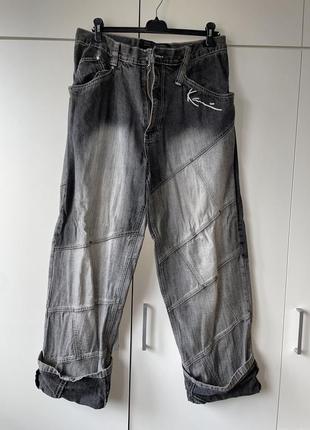 Karl kani acid wash rap y2k baggy jeans vintage 90s 00s