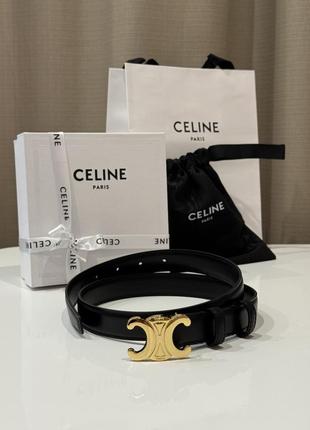 Ремень celine черный (ремень селений) сельниц