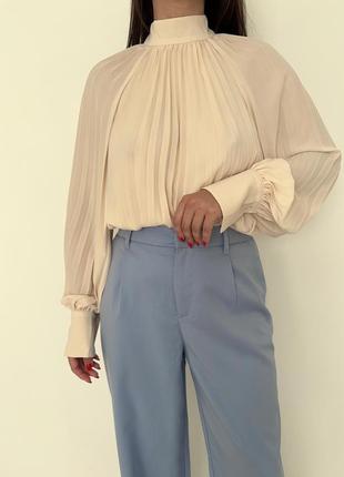 Гарна блуза пліссе h&m