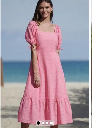 Красивое натуральное платье прошва