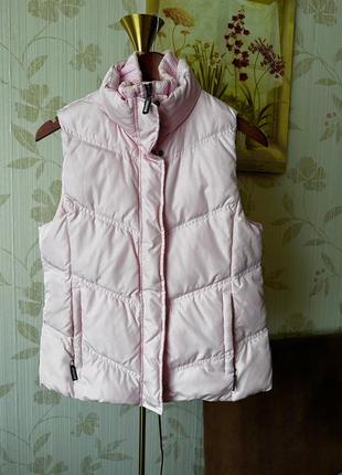 Тепла пухова дута жилетка безрукавка