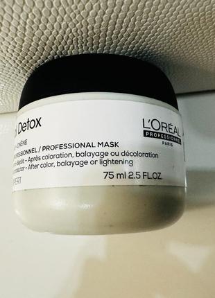 Маска l'oreal professionnel serie expert metal detox 75 мл