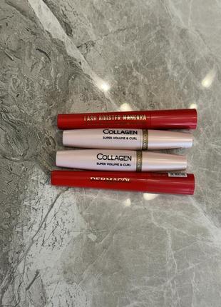 Тушь для роста ресниц dermacol lash booster mascara serum, collagen