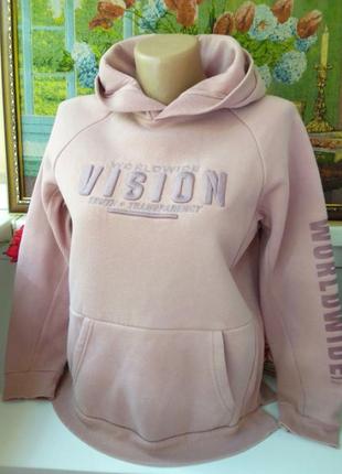 Худи женское на молнии. плотное.