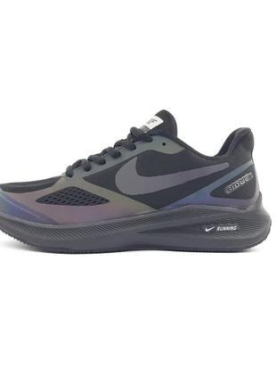 Nike air running gidue 10 чорні з неоном 41