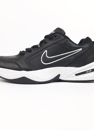 Nike air monarch чорні з білим 41