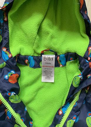 Ветровая на флисе 0-3 мес 2