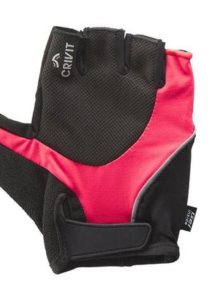 Велоперчатки с гелевыми ладонями для мужчины crivit lidl 443109-1-ч 10,xl черный
