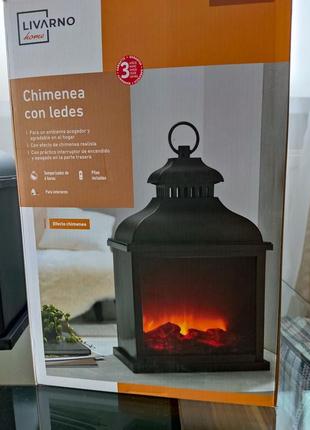 Лед камін, декор світлодіодний камін нічник led