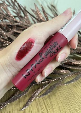 Оригінал nyx professional makeup lip lingerie xxl рідка матова помада для губ 22 sizzlin