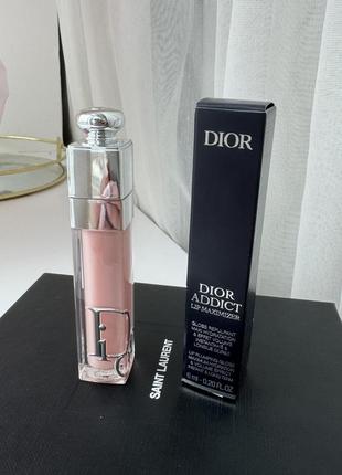 Блеск плампер для увеличения объема губ christian dior addict plumping lip gloss maximizer 001 pink