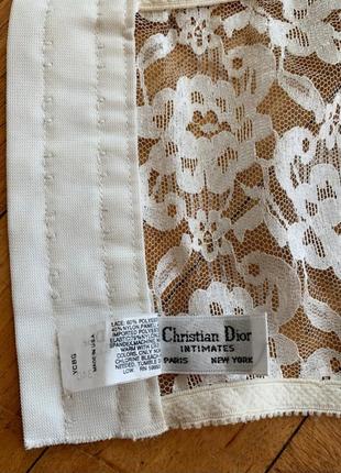 Винтажное кружевное бюстье christian dior винтаж корсет корсаж ретро диор