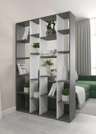 Полка для книг vays, современный стеллаж для дома, этажерка для игрушек и декора на 20 ячеек d-2