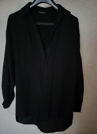 Шикарная рубашка от stradivarius(лен)2 фото