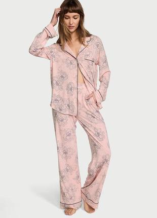 Піжама зі штанами modal long pj set victoria’s secret