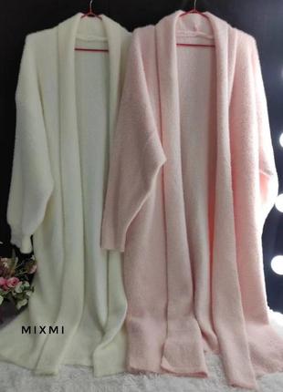 Новинка 🍂 махровий затишний довгий  кардіган ☕ кардиган, махра, накидка