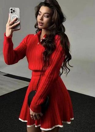 Юбка с кофтинкой в стиле “old money”