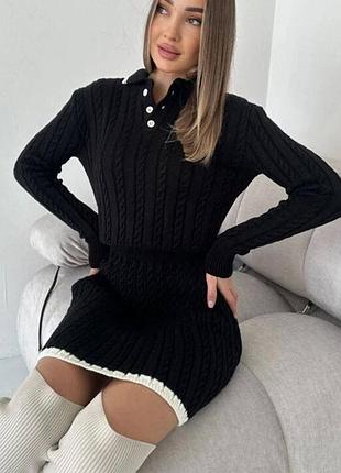 Юбка с кофтинкой в стиле “old money”