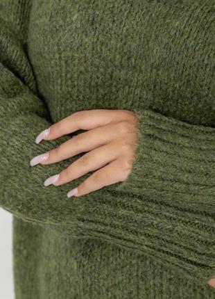 Теплый женский вязаный свитер oversize