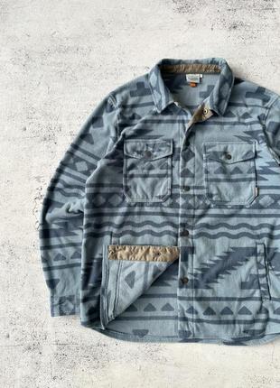 Patagonia passenger fleece флисовая овершот рубашка кофта