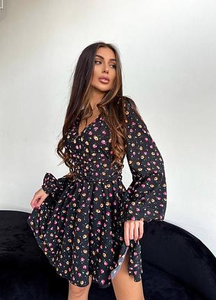 Платье платье в цветочный принт