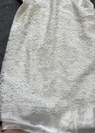 Невероятно красивое нежное платье мини из кружева4 фото
