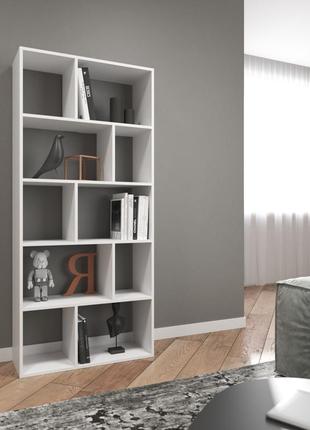 Полка для книг vays, стеллаж для дома, этажерка на 10 ячеек d-1