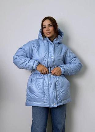 Очень теплая объемная куртка xs,s,m,l