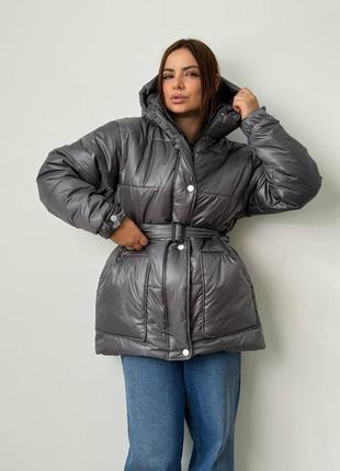 Очень теплая объемная куртка xs,s,m,l