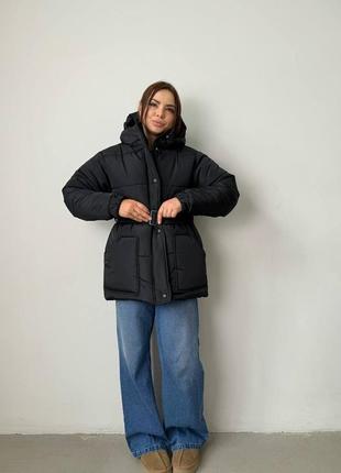 Очень теплая объемная куртка xs,s,m,l