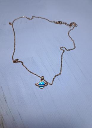 Цепочка с кулончиком планета