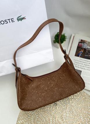 Жіноча маленька коричнева сумочка 👜