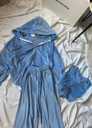 Велюровий оверсайз костюм трійка- це must have