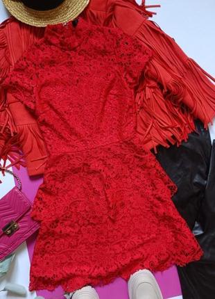 🩷 распродажа! короткое красное платье missguided 🩷7 фото