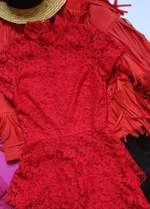 🩷 распродажа! короткое красное платье missguided 🩷8 фото