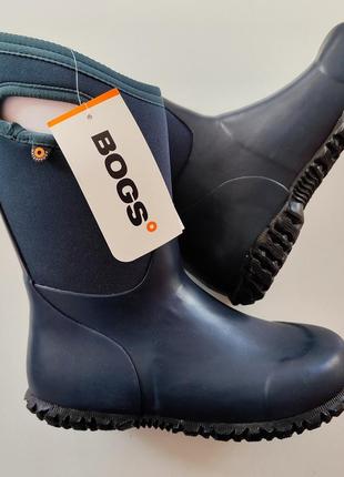 Резиновые термо сапожки bogs синие 36 37 размер