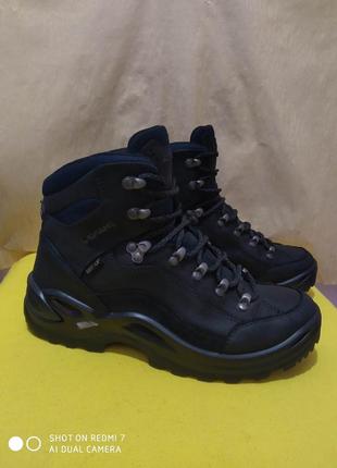 Кожаные трекинговые водонепроницаемые термо ботинки lowa gore-tex renegade баскетболx mid