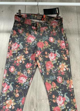 Штани брюки в квіти нові з біркою розмір xs s only2 фото