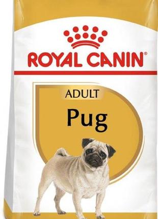 Сухой полнорационный корм для взрослых собак породы мопс royal canin pug adult в возрасте 10 месяцев и старше