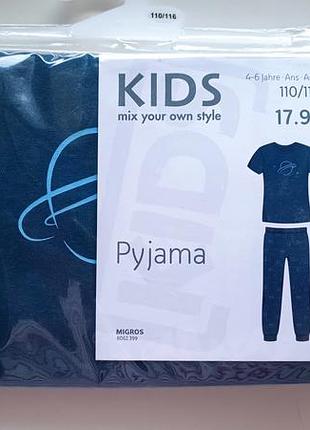 Пижама на парня бренда migros, размер 110/116 на 4-6 лет