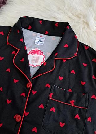 Піжама сорочка штани сердечко