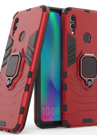 Чехол ring case для huawei p smart 2019 / 51093fta бронированный бампер с кольцом красный