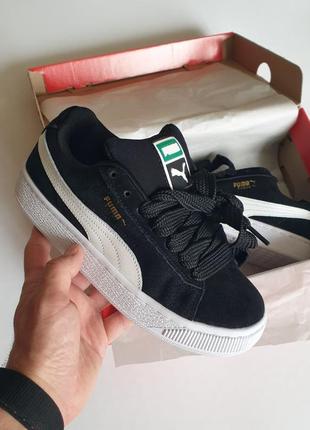 ✅ нова модель ✅очень крутые кеды puma suede xl • black white •