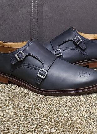 Мужские кожаные туфли монки от американского бренда cole haan