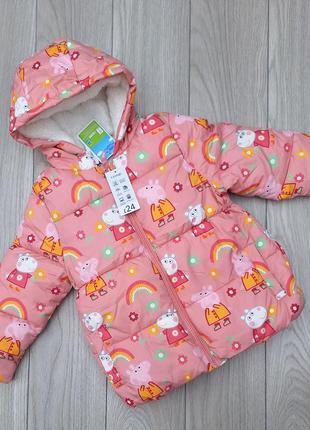 Зимова куртка пеппа. зимова куртка peppa pig. 4-5 лет.