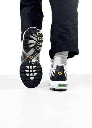 Мужские кроссовки nike air max tn plus черно белые повседневные кроссовки на лето легкие спортивные кроссовки4 фото