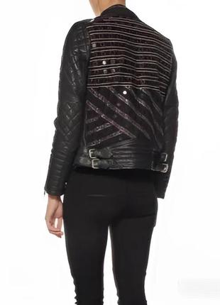 Куртка косуха кожаная maison scotch